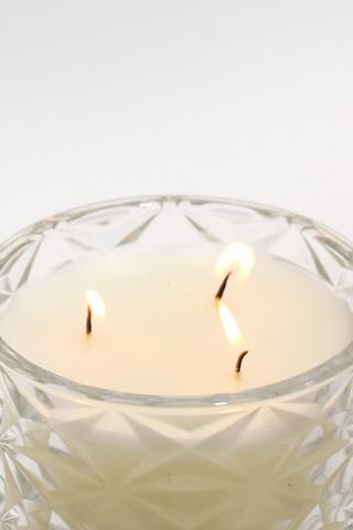 Diamond Glass Candle, 340g
