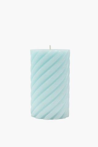 Sea Salt Swirl Candle, 7x10cm