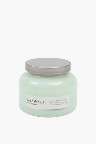 Sea Salt Glass Candle, 9x7cm