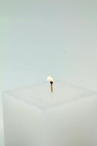 Square Pillar Candle, 7,5x7,5cm