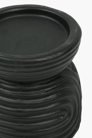 Tribal Ceramic Candle Holder, 9x10cm