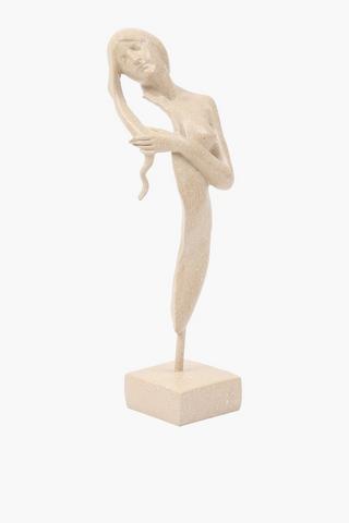 Hair Twirl Femme Statue, 11x36cm