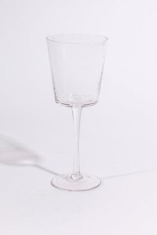 Hammered Wine Glass