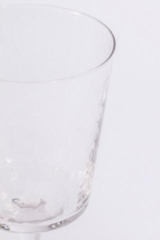 Hammered Wine Glass