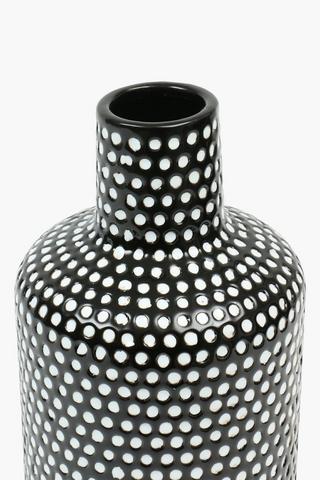 Spotted Ceramic Vase, 16x40cm