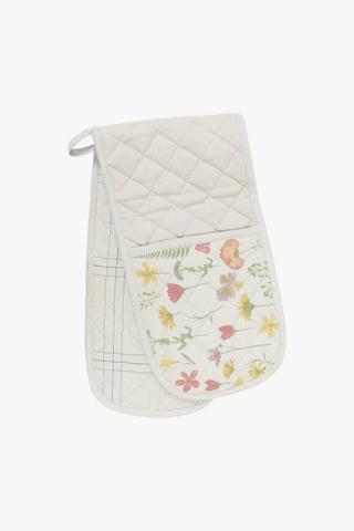 Beautfort Floral Cotton Double Oven Glove