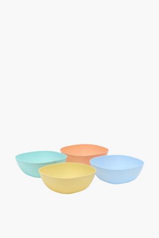 4 Pack Plastic Bowls