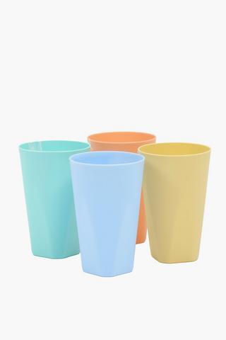 4 Pack Plastic Tumblers