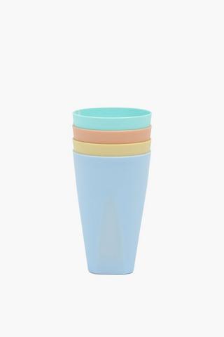 4 Pack Plastic Tumblers