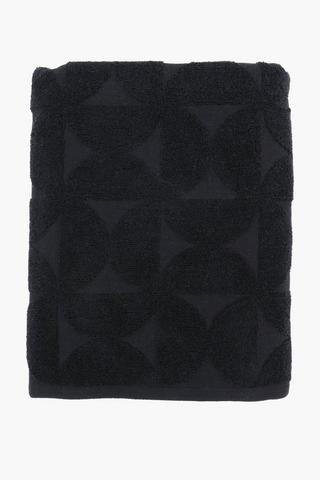 Cotton Jacquard Forthare Floral Bath Towel, 70x130cm