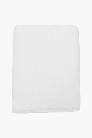 Diagonal Textured Cotton Hand Towel