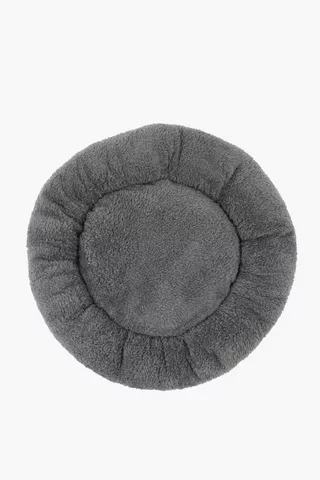 Round Sherpa Pet Bed, 40cm