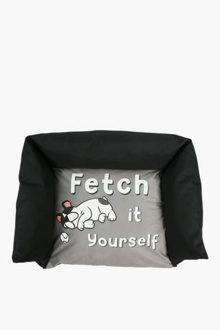 3 Sided Script Pet Bed Medium