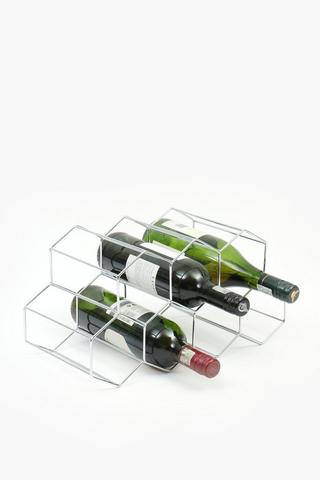 7 Bottle Metallic Wine Rack