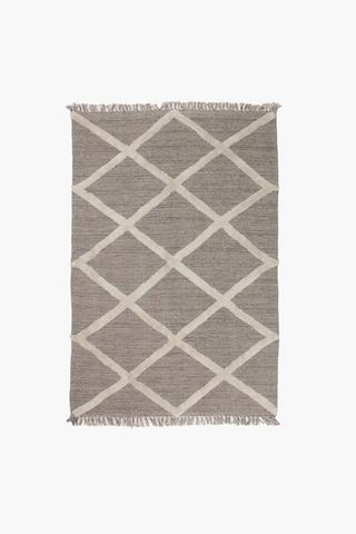 Jacquard Mingle Tex Geometric Rug, 50x80cm