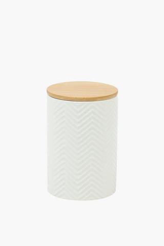 Textured Ceramic Canister