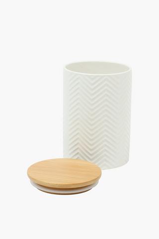 Textured Ceramic Canister