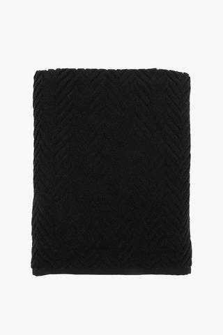 Mixed Textured Jacquard Cotton Bath Sheet