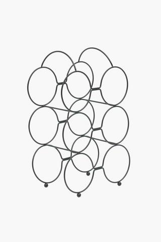 6 Bottle Metallic Wine Rack