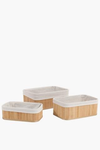 3 Piece Value Bamboo Utility Set, 30x12x20cm