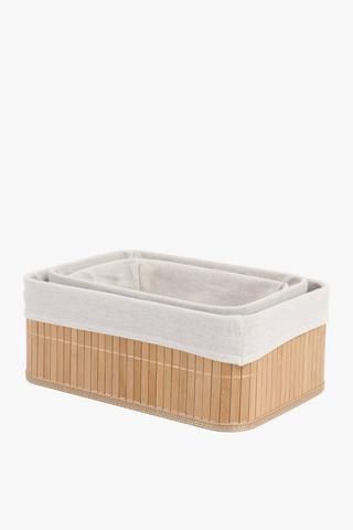 3 Piece Value Bamboo Utility Set, 30x12x20cm
