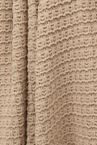 Premium Cotton Knitted Classic Throw, 230x250cm