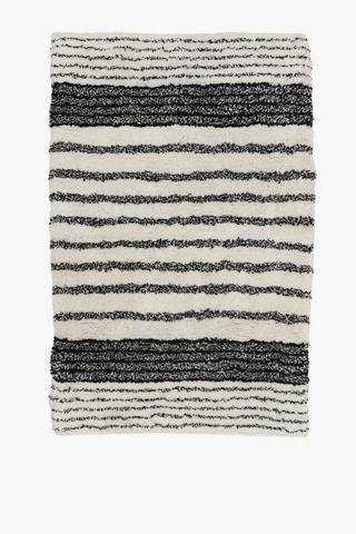 Mingle Stripe Cotton Bath Mat, 50x80cm