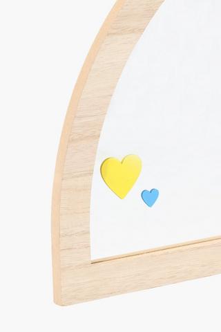 Wooden Rainbow Mirror