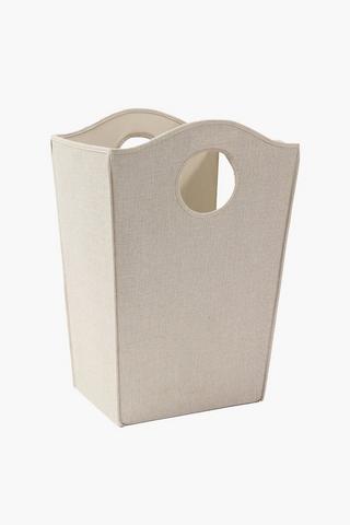 Classic Knock Down Oval Laundry Basket, L27xw36xh60cm