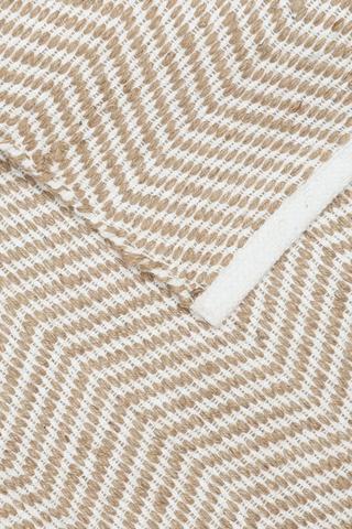 Cotton Jacquard Daru Rustic Geometric Rug, 120x170cm