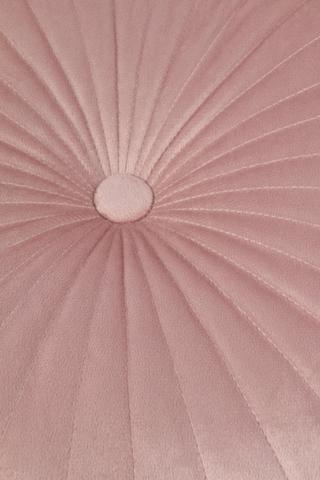 Velvet Button Round Scatter Cushion, 40cm