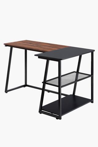 L-shape Two Tone Office Desk
