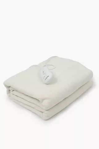 Goldair Tie Down Fleece Electric Blanket Single, 75x150cm