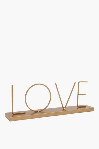 Love Metal Sign, 40x16cm