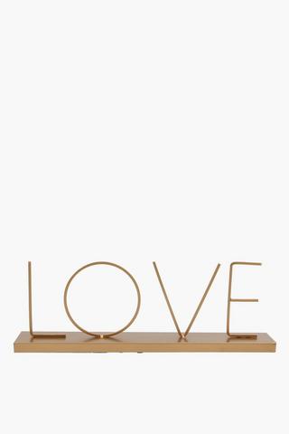Love Metal Sign, 40x16cm