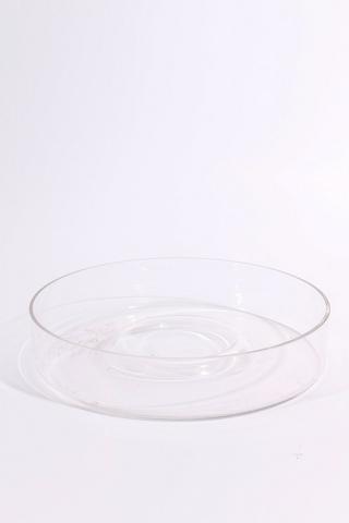 Glass Candle Plate, 7x29cm