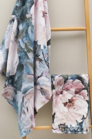 Printed Cotton Moszna Floral Hand Towel, 50x90cm