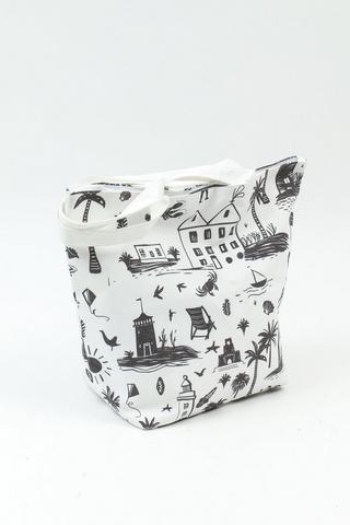 Polycotton Chillon Coastal Beach Bag, 40x50cm