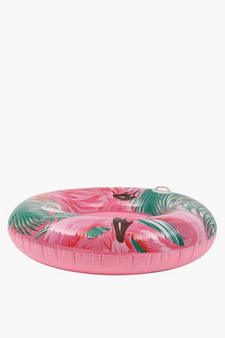 Pool Inflatable Tropical Flamingo Swim Ring, L90xw90xh30cm