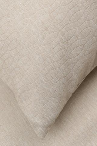 Soft Touch Marl Embossed Standard Pillowcase