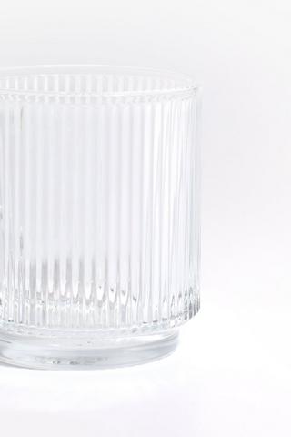 Embossed Glass Mug, 370ml