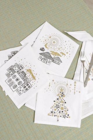 4 Pack Metallic Magic Napkins