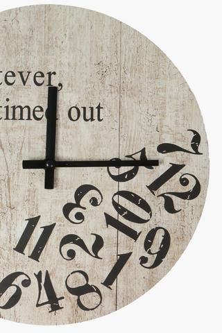 Time Out Paper Clock, 30cm