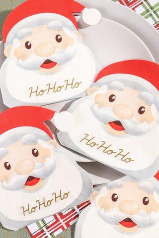 20 Pack Festive Santa Serviettes
