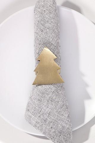 2 Pack Festive Tree Napkin Rings