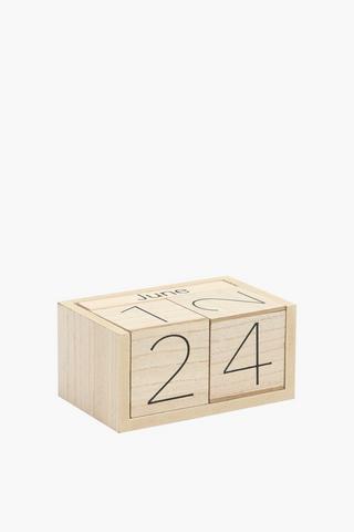 Wooden Block Calendar, 9x14cm