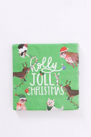 20 Pack Festive Serviettes