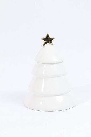 Ceramic Festive Tree Canister