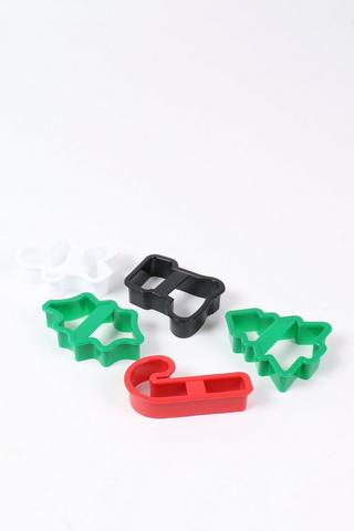 5 Piece Festive Cookie Cutter Set
