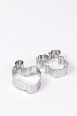 2 Piece Festive Cookie Cutter Set